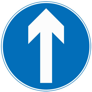 Blue Road Signs