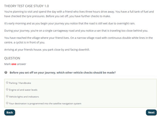 Theory Test Case Study Driving Test Tips