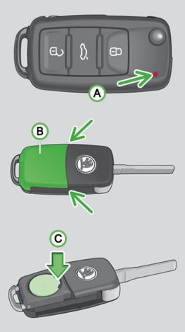 skoda fabia 2016 car key battery