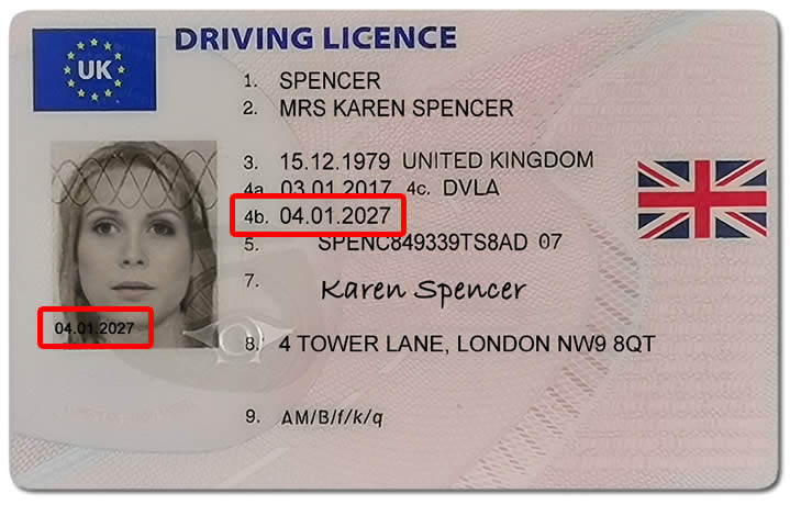 where is my driving licence serial number